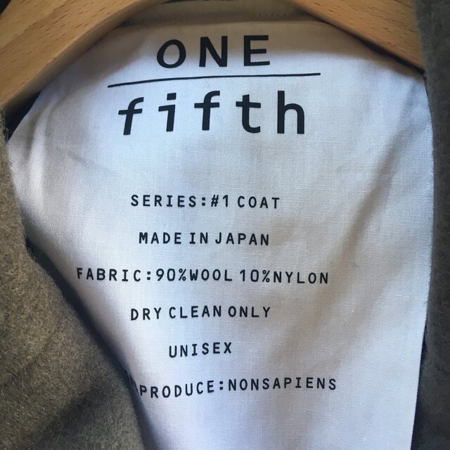 ONE FIFTH ピーコート smoky Lサイズ メンズのジャケット/アウター(ピーコート)の商品写真