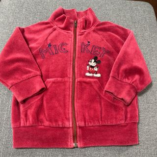 ディズニー(Disney)のディズニー　子供服　ミッキージャケット　レッド　キッズ服80(ジャケット/コート)