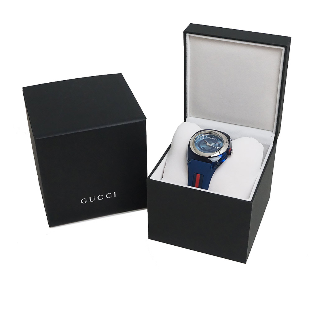Gucci - グッチ GUCCI SYNC シンク クォーツ 腕時計 ラバー ブルー