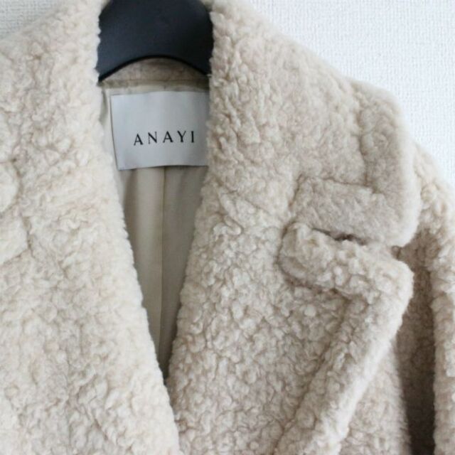 ANAYI(アナイ)の本日限定10万♡ANAYIアナイ2020♡テディベア カーリーウールロングコート レディースのジャケット/アウター(ロングコート)の商品写真