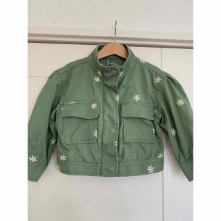 ギャップキッズ(GAP Kids)のGAP ブルゾン　カーキ　ショート丈　キッズ(ジャケット/上着)