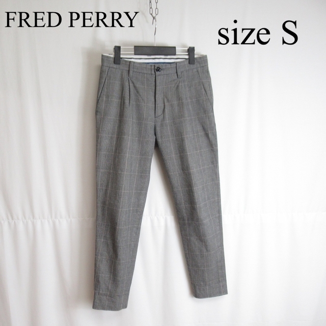 FRED PERRY(フレッドペリー)の専用 FRED PERRY テーパード スラックス パンツ グレンチェック メンズのパンツ(スラックス)の商品写真