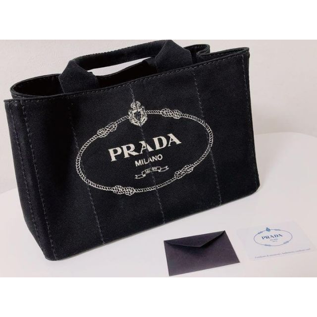 PRADA - 未使用新品 PRADA プラダ カナパ トート M ブラック 黒