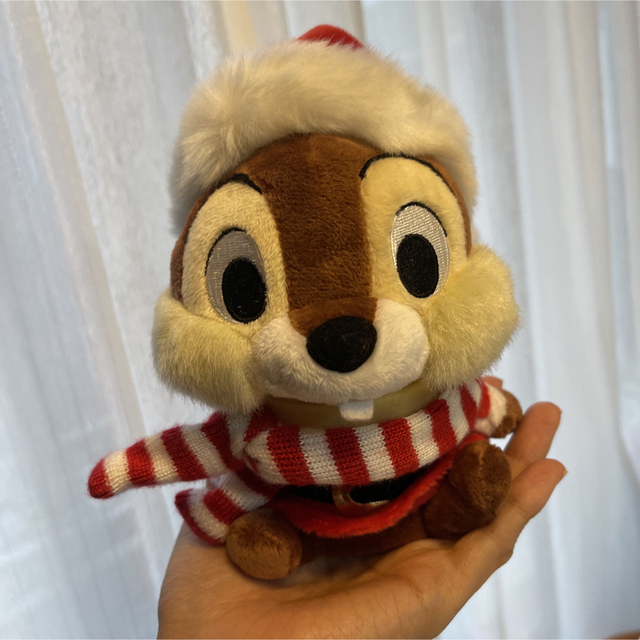 【ディズニー】チップとデール クリスマス小物入れ ディズニーストア エンタメ/ホビーのおもちゃ/ぬいぐるみ(ぬいぐるみ)の商品写真