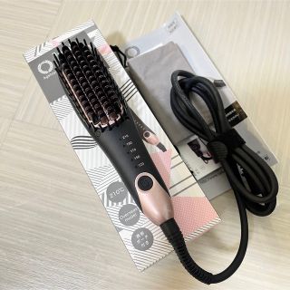 アゲツヤポータブルミニブラシアイロン ブラック(ヘアアイロン)