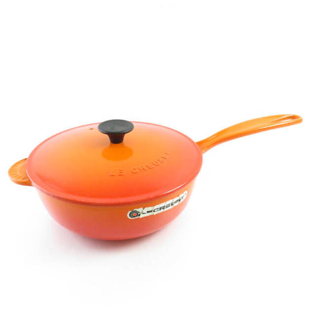 LE CREUSET - Le Creuset ルクルーゼ ソーシエ 片手鍋 1点 オレンジ系