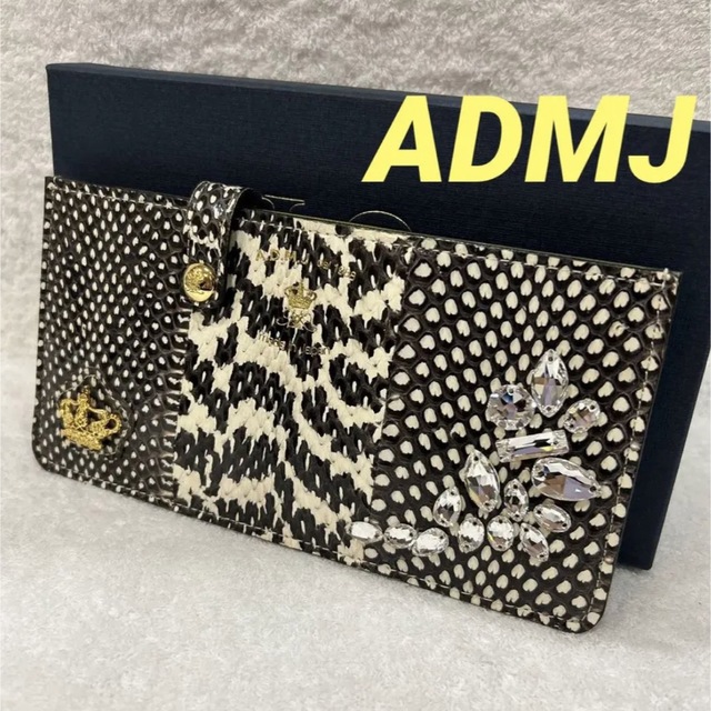 アウター ジャケット 新品 ADMJ スリムウォレット パイソン 長財布