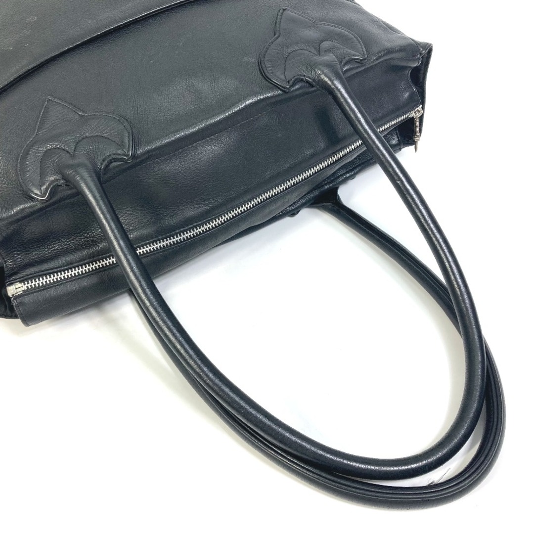 クロムハーツ CHROME HEARTS TOTE 4POCKET 4ポケット 4クロスパッチ ショルダーバッグ 肩掛け トートバッグ レザー ブラック