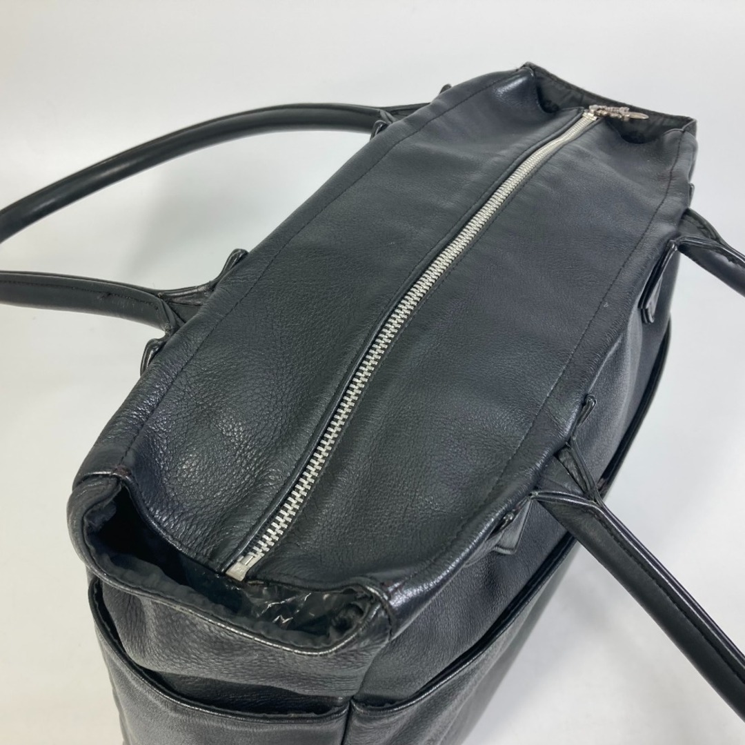 クロムハーツ CHROME HEARTS TOTE 4POCKET 4ポケット 4クロスパッチ ショルダーバッグ 肩掛け トートバッグ レザー ブラック