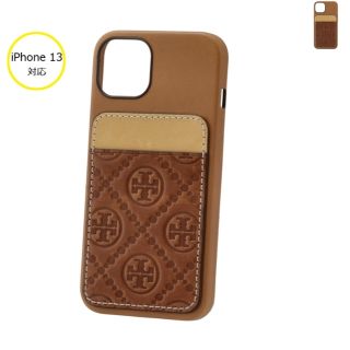 トリーバーチ(Tory Burch)のトリーバーチ TORY BURCH iPhone13 ケース T モノグラム カード ポケット付き スマホケース 137214 0153 (iPhoneケース)