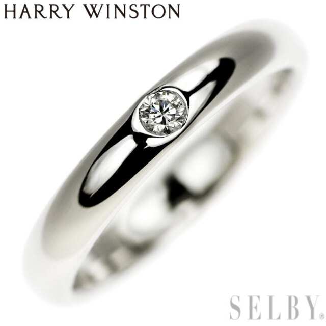 HARRY WINSTON - ハリーウィンストン Pt950 ダイヤモンド リング ウェディングバンド