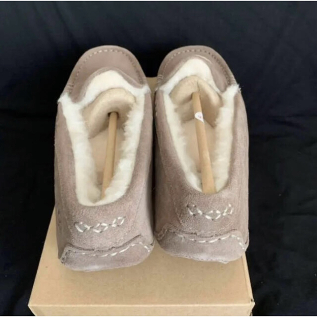 レア 希少 UGG アンスレー ムートン モカシン スレート US6 23 【正規