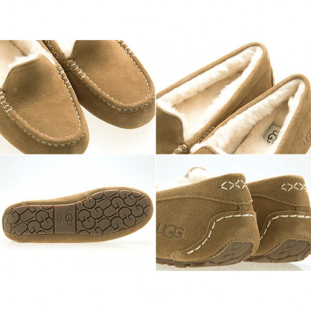ウォータープルーフ UGG アンスレー モカシン チェスナット US8 25