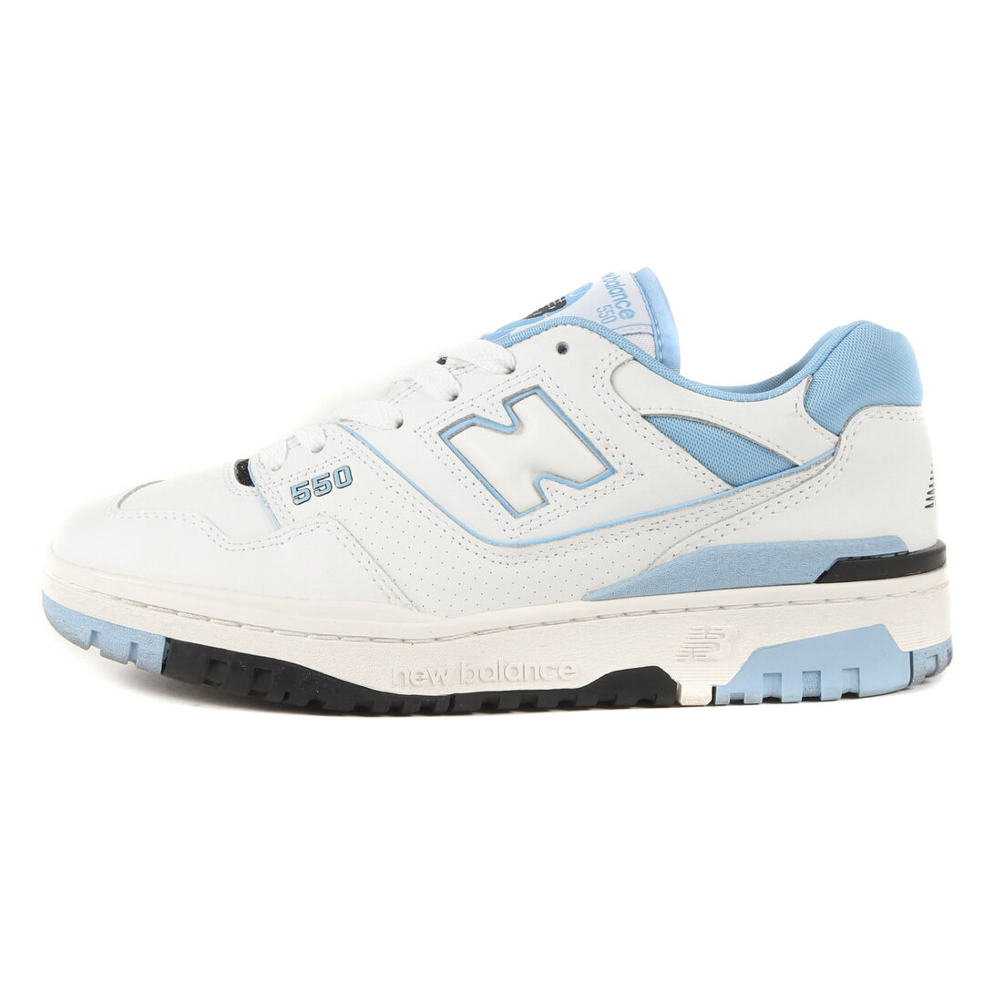 NEW BALANCE ニューバランス BB550 HL1 21AW ホワイト ライトブルー 白 青 サイズ：US7.5 D 26.5cm スニーカー バッシュ バスケットボール 復刻【メンズ】【美品】