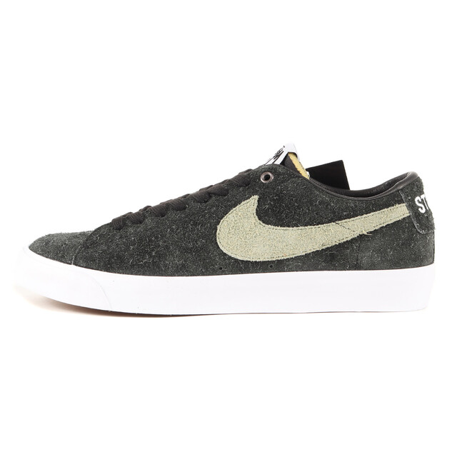 【お年玉セール特価】 KEVIN NIKE ステューシー STUSSY - STUSSY SB コラボ【メンズ】 スニーカー 27.5cm サイズ:US9.5 パームグリーン ブラック ロー ブレザー ズーム コラボ ナイキ 18AW (BQ6449-001) QS LOW BLAZER ZOOM スニーカー