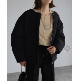 ザラ(ZARA)のボンジュールサガン　ノーカラー　ダウンコート(ダウンコート)