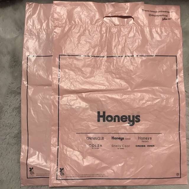 HONEYS(ハニーズ)のHoneys ショップ袋　2枚 レディースのバッグ(ショップ袋)の商品写真