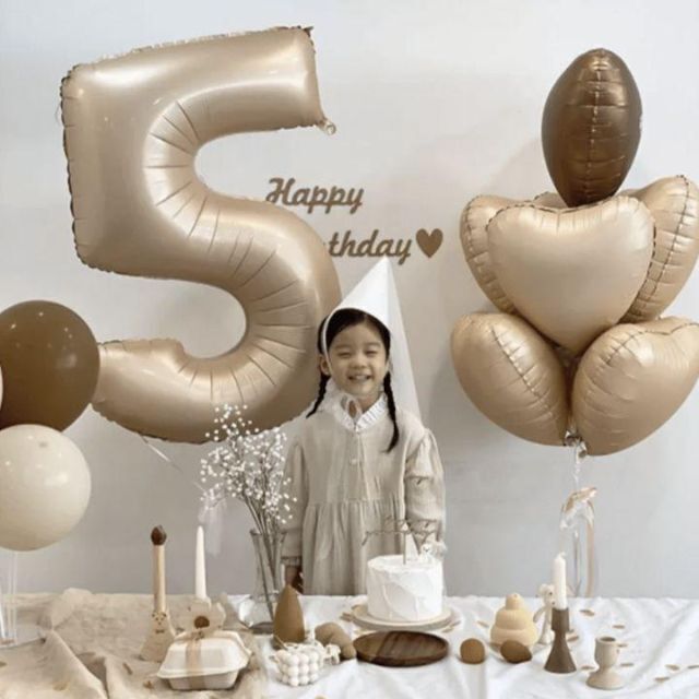 新作ウエア 数字6 くすみバルーン ベージュ 誕生日 数字 80センチ ナンバーバルーン ▲数字3▲くすみバルーン ベージュ 誕生日 数字 80センチ ナンバーバルーン