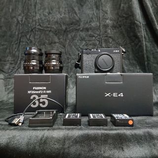 フジフイルム(富士フイルム)のA様専用出品 FUJIFILM X-E4 XF-35mmF2  XF-23mm(ミラーレス一眼)