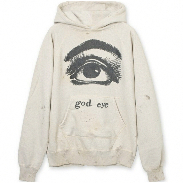 SAINT MICHAEL XL GOD EYE HOODIE GRAY | streamlineinspection.com