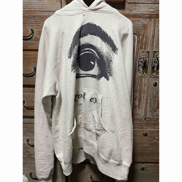 SAINT MICHAEL XL GOD EYE HOODIE GRAY | streamlineinspection.com