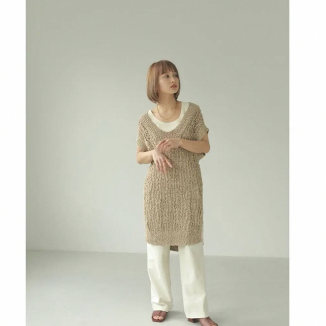 TODAYFUL(トゥデイフル)のtodayful   crochet Knit vest  未使用に近い レディースのトップス(ベスト/ジレ)の商品写真