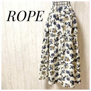 ロペ(ROPE’)の美品♡ ROPE' ロペ フラワープリント ギャザースカート(ロングスカート)