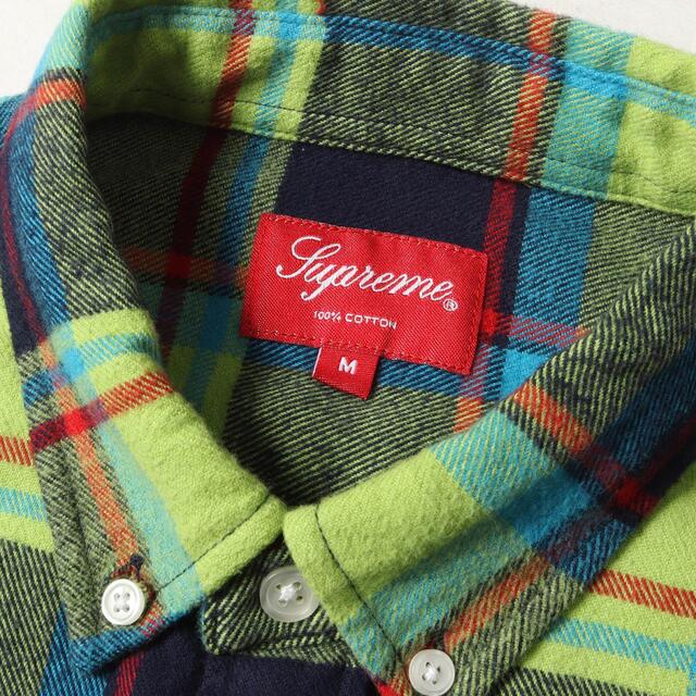 Supreme 19SS Plaid Flannel Shirt ライム M