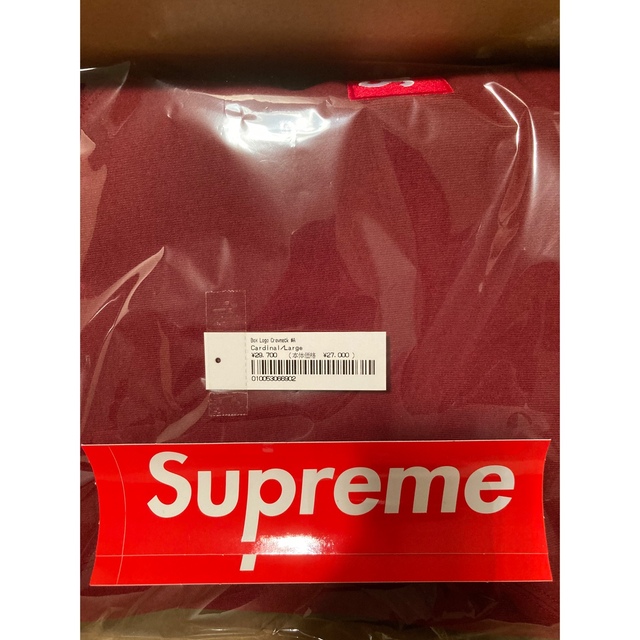 Supreme Box Logo Crewneck Cardinal