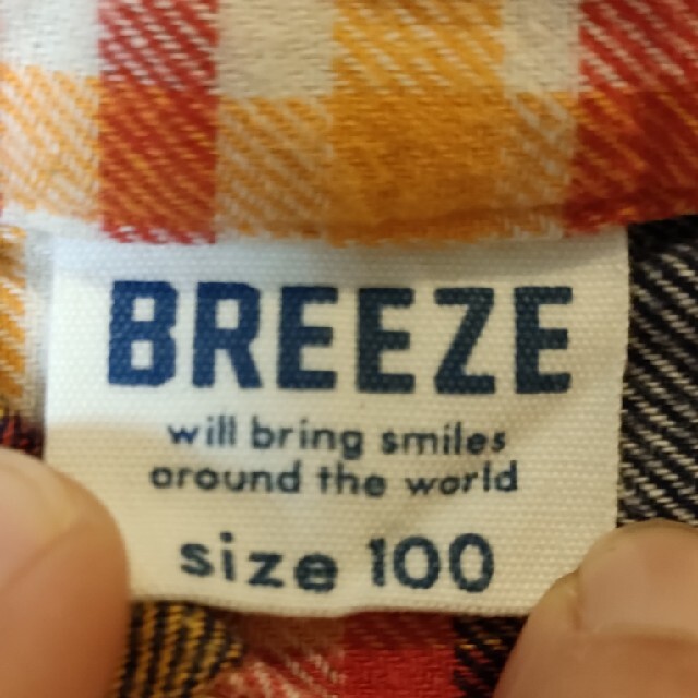 BREEZE(ブリーズ)の子供服　長袖シャツ　100サイズ キッズ/ベビー/マタニティのキッズ服男の子用(90cm~)(Tシャツ/カットソー)の商品写真