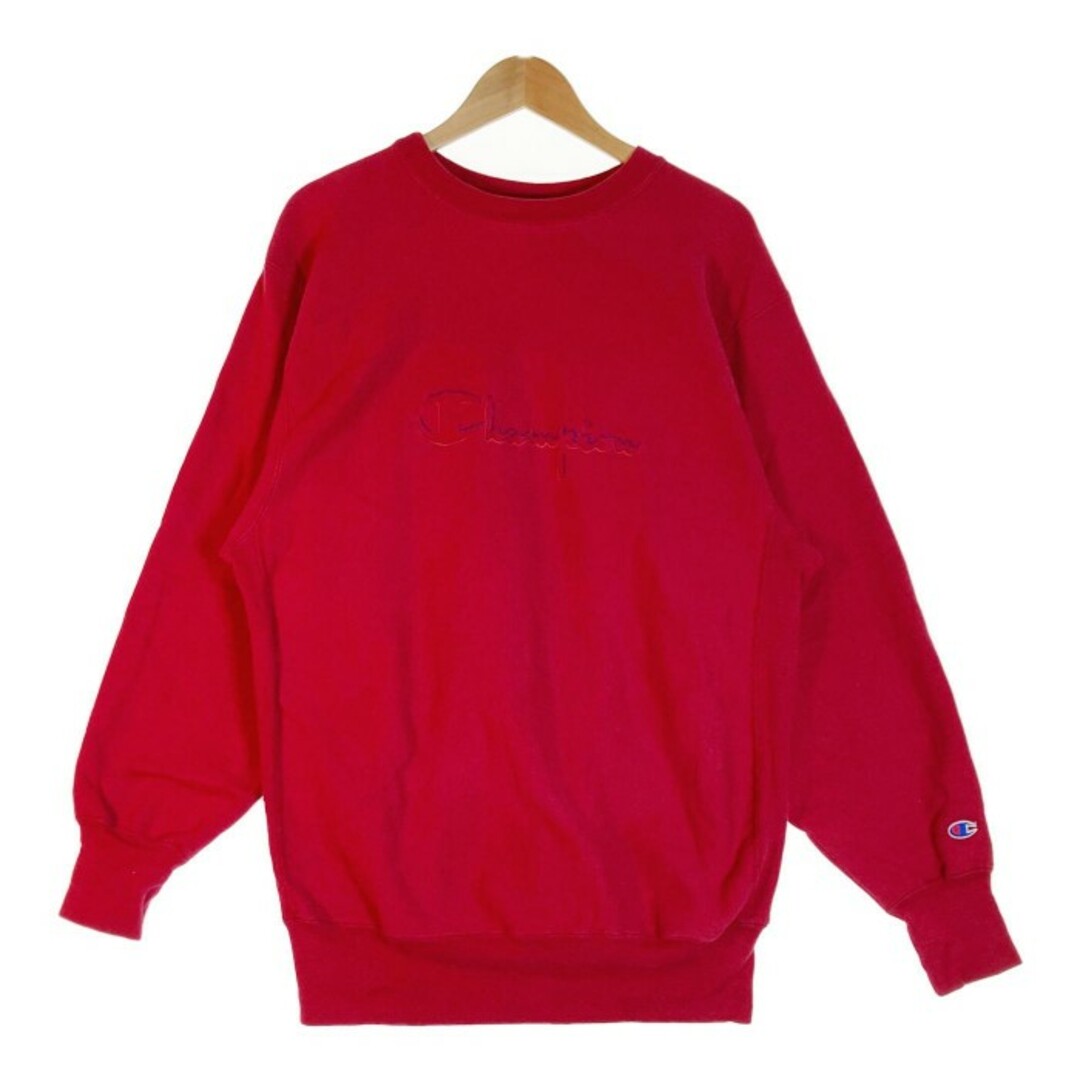 ★チャンピオン 90S リバースウィーブ スウェット レッド size2XL