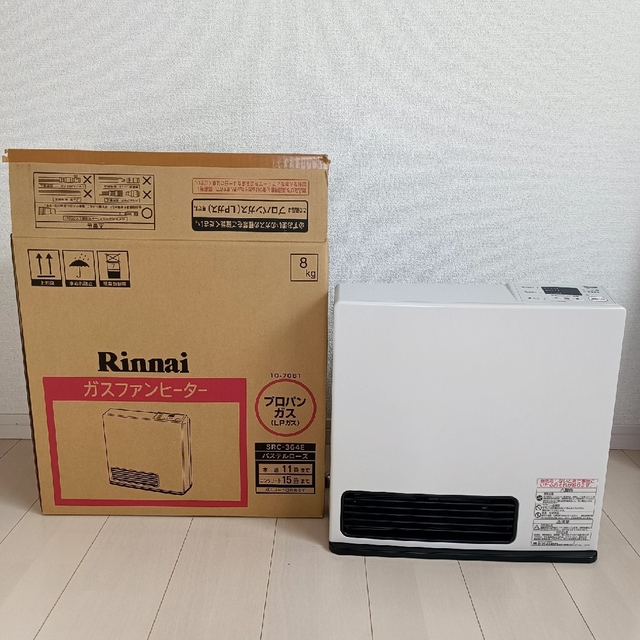 Rinnai SRC-364E-LP パステルローズ ガスファンヒーター