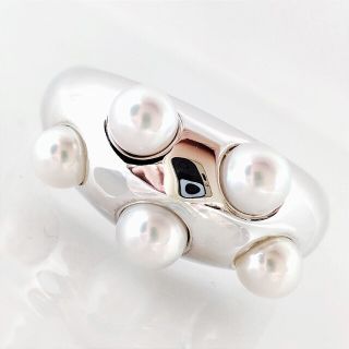 MIKIMOTO ミキモト ベビーパール リング K18WG ジュウル | フリマアプリ ラクマ