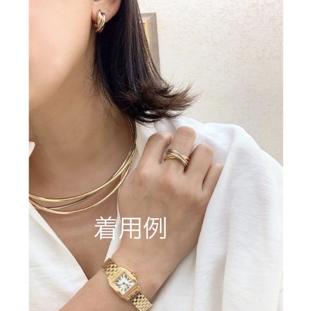 美品 ☆ Cartier カルティエ 7連トリニティリング K18スリーカラー 6