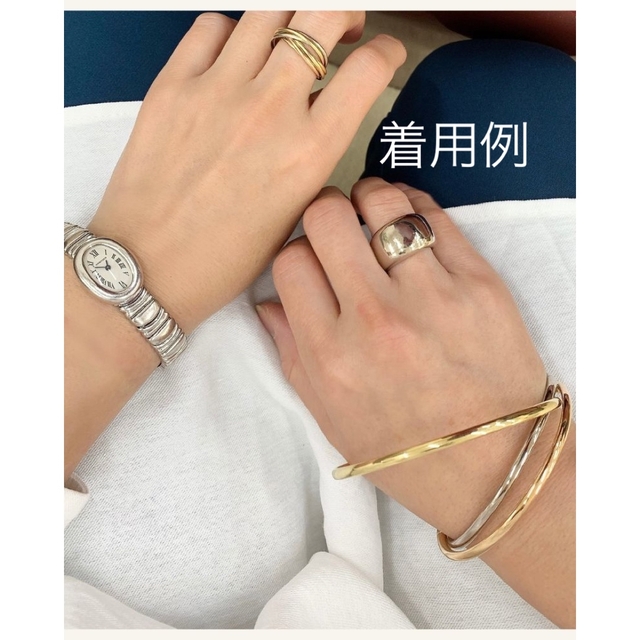 美品 ☆ Cartier カルティエ 7連トリニティリング K18スリーカラー 7