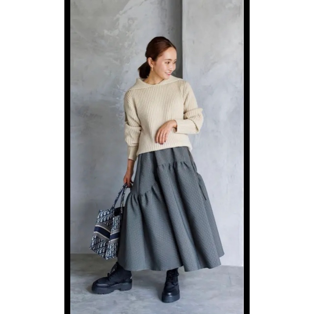 sailor collar rib knit bluelea ブルレア - www.glycoala.com
