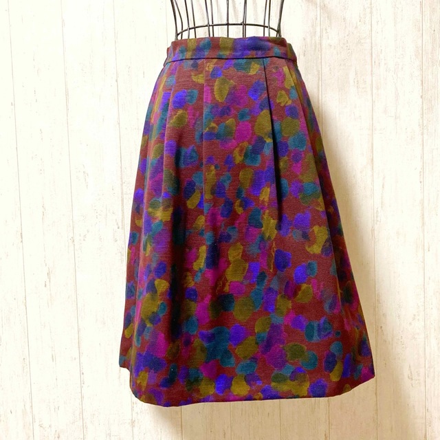 UNITED ARROWS(ユナイテッドアローズ)の上品♡ クローゼットストーリー プリントギャザースカート レディースのスカート(ひざ丈スカート)の商品写真