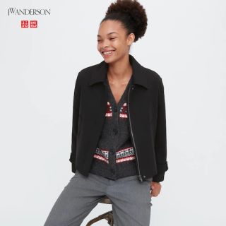 ユニクロ(UNIQLO)のユニクロ　JW ANDERSON  ウールブレンドショートジャケット(ブルゾン)