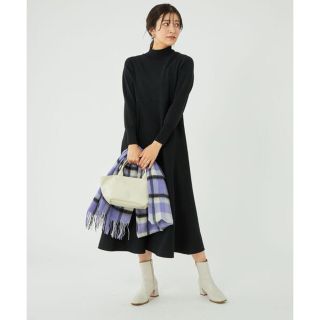 ユナイテッドアローズグリーンレーベルリラクシング(UNITED ARROWS green label relaxing)の矢野未希子さん着用　W/FACE フレア ニットワンピース -ウォッシャブル-(ロングワンピース/マキシワンピース)