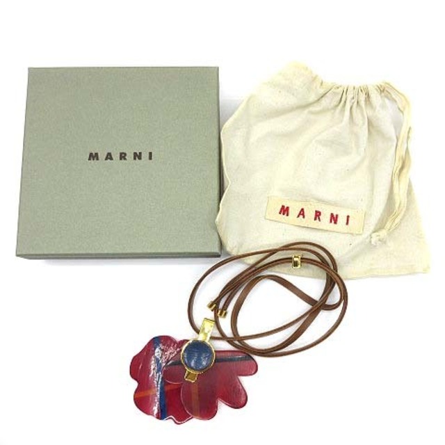 marni マルニ チャーム ロング ネックレス-