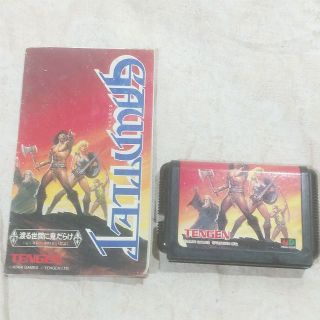 セガ(SEGA)の中古品 メガドライブ ガントレット ソフト説明書セット 箱なし(家庭用ゲームソフト)