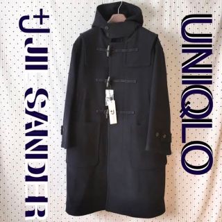 ユニクロ(UNIQLO)の+J ジルサンダーウールオーバーサイズダッフルコートUNIQLO navy  M(ダッフルコート)