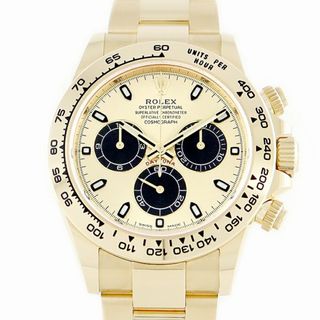 ロレックス(ROLEX)のROLEX ロレックス COSMOGRAPH DAYTONA コスモグラフ デイトナ 116508 シャンパン ゴールド K18YG イエローゴールド 金無垢 黒 ブラック メンズ 自動巻き【6ヶ月保証】【腕時計】【中古】(腕時計(アナログ))