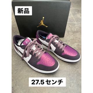 ジョーダン(Jordan Brand（NIKE）)のナイキ　ゴルフ　ジョーダン１LOW パープルスモーク　27.5(スニーカー)