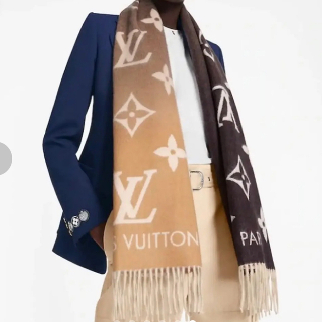 最高品質の LOUIS グラデーションマフラー ルイヴィトン - VUITTON