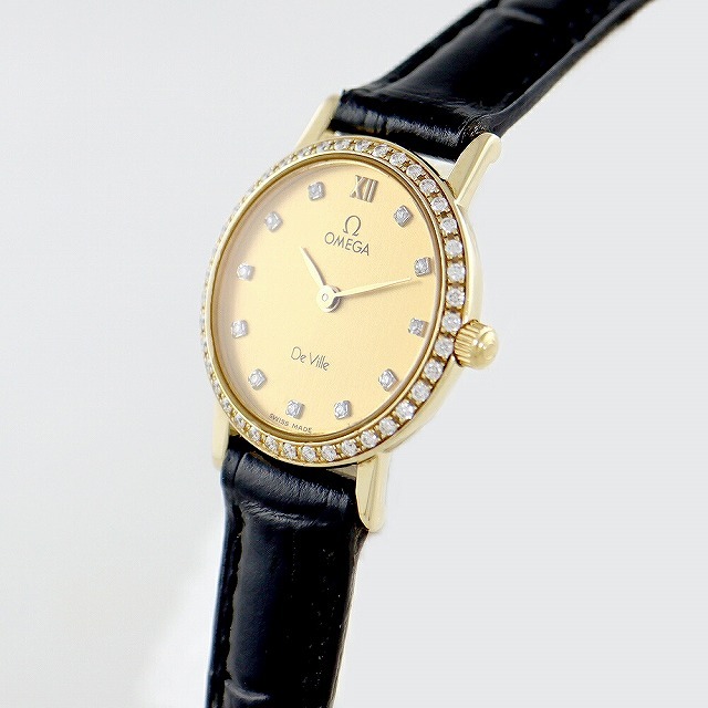 OMEGA - 電池交換済 OMEGA オメガ デビル 純正ダイヤモンド OMEGA - 電池交換済 OMEGA オメガ デビル 純正ダイヤモンド