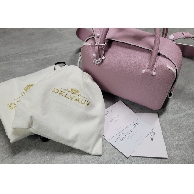 DELVAUX クールボックス Mini モーヴ ピンク デルヴォー バッグ レディースのバッグ(ハンドバッグ)の商品写真