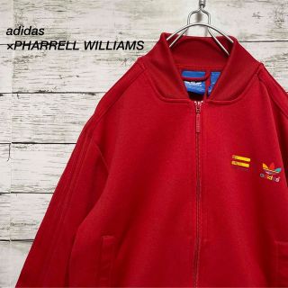 アディダス(adidas)のadidas×PHARRELL WILLIAMS トラックジャケット レッド(ジャージ)