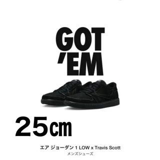 ナイキ(NIKE)のAIR JORDAN x Travis scott 25㎝(スニーカー)