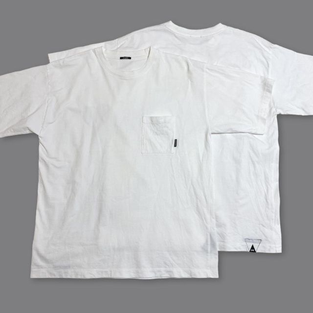 DENHAM(デンハム)のデンハム　パックT　ビッグシルエット　2枚組　ホワイト　M　定価21600円 メンズのトップス(Tシャツ/カットソー(半袖/袖なし))の商品写真